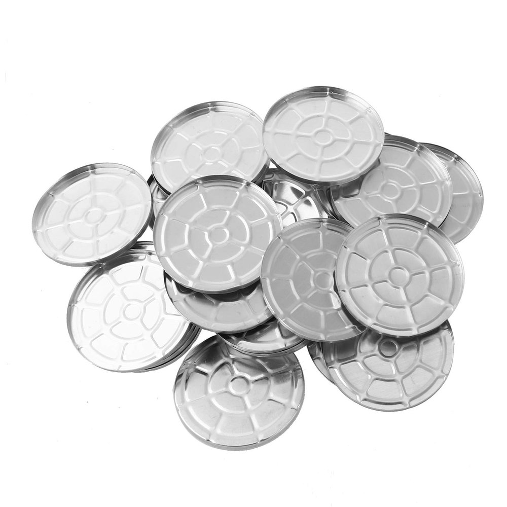 Alvivi 30 Pcs Professional Empty Round/Square Metal Tin Palette Cosmetic Pans for Eye Shadow Palette Magnetic Makeup Palettes 55mm Aluminum Empty OneSize