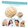 Beaupretty 3pcs Reusable Bathing Caps for Women Solid Color Shower Caps Elastic Band Double Hair Protective for Spa and Salon Use view 3