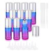 JIUWU Essential Oil Roller Bottles Perfume Roller Bottles Blue-Purple Gradient Vials 10 Pack 5ml Roll-on Vials with Silver Screw Cap Essential Oil Container (1 Tool, 5 Droppers, 10 Funnels) view 1