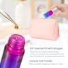 JIUWU Essential Oil Roller Bottles Perfume Roller Bottles Blue-Purple Gradient Vials 10 Pack 5ml Roll-on Vials with Silver Screw Cap Essential Oil Container (1 Tool, 5 Droppers, 10 Funnels) view 2