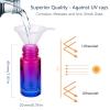 JIUWU Essential Oil Roller Bottles Perfume Roller Bottles Blue-Purple Gradient Vials 10 Pack 5ml Roll-on Vials with Silver Screw Cap Essential Oil Container (1 Tool, 5 Droppers, 10 Funnels) view 4