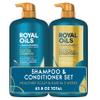 Head & Shoulders Royal Oils Anti-Dandruff Shampoo and Conditioner Twin Pack, 1% Pyrithione Zinc, Curly Hair, Coily Hair, Scalp Relief, Moisture Renewal, 31.4 fl oz Each view 1