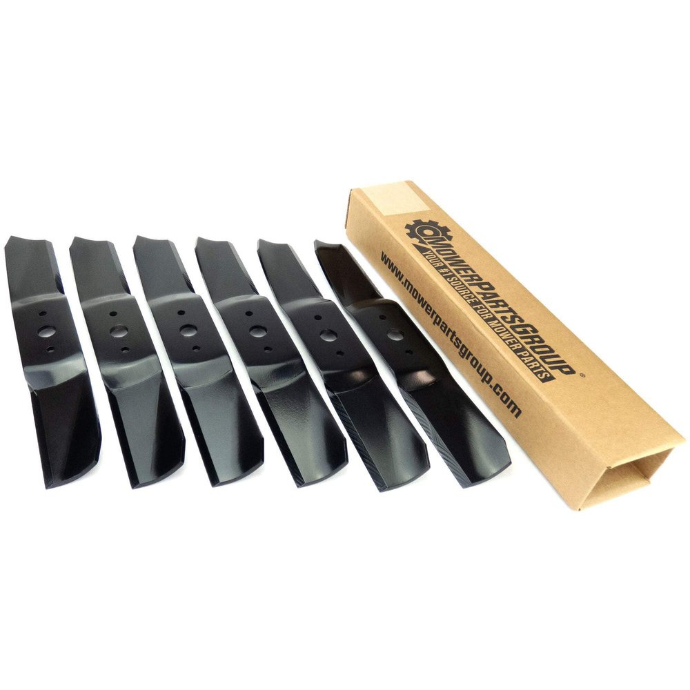 MowerPartsGroup (6 Blades Compatible with Cub Cadet 44" GT2544, Z Force 759-3939 742-3036
