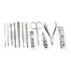 12 In 1 Stainless Steel Pedicure Manicure Set Nail Clipper Scissors Nail Care Nipper Cutter Cuticle Grooming Kit view 2