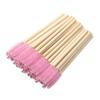 100 PCS Pink Bamboo Eyelash Brushes Mascara Wands Eye Lash Eyebrow Applicator Cosmetic Makeup Brush Tool Kits view 2