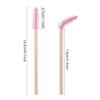 100 PCS Pink Bamboo Eyelash Brushes Mascara Wands Eye Lash Eyebrow Applicator Cosmetic Makeup Brush Tool Kits view 4