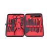 18pcs Black Men Grooming Kit Newest DesignLeather Case Manicure Set Nail Clipper Pedicure Care Tools, (YELLOW) view 3