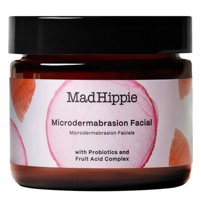 Mad Hippie MicroDermabrasion Facial Exfoliating Face Scrub with Probiotics + AHA Fruit Acid Complex, Light Citrus Scent, 2.1 Fl Oz