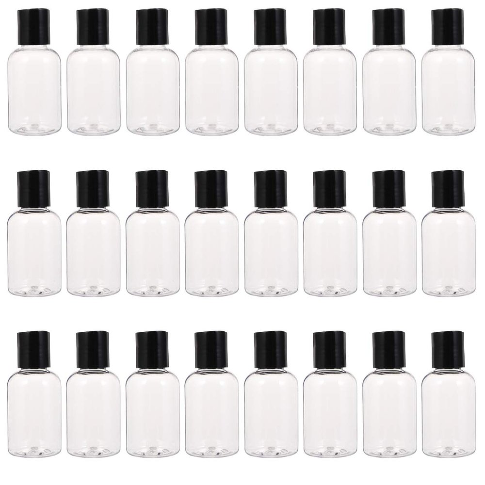 Healifty Lotion Bottles 24pcs 50ml Travel Size Empty Bottles Foam Pump Leakproof for Emulsion Makeup