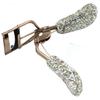 Bestbling Bling Rhinestones Makeup Eyelash Curler with Refill Silicone Pressure Pads and Spring Loaded for No Pinching or Pulling (Silver) view 2