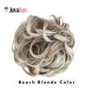 Juvabun Messy Bun Beach Blonde Hair Piece Human Hair Blonde  Natural Soft Updo Look, Secure & Lightweight Hair Bun Extensions For Women, messy bun hair piece view 2
