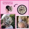Juvabun Messy Bun Beach Blonde Hair Piece Human Hair Blonde  Natural Soft Updo Look, Secure & Lightweight Hair Bun Extensions For Women, messy bun hair piece view 3