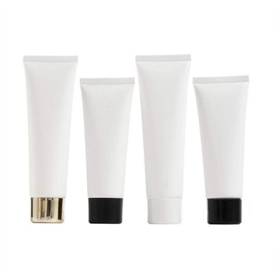 Skydume 10 Pcs 80ml Empty Plastic Squeeze Bottles Refillable Travel Cosmetic Sample Packing Containers Tubes for Facial Cleaner Shampoo Shower Gel Lotion White