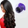 F Fityle Women Plastic Hair Dryer Curl Diffuser Wind Spin Hair Roller Drying Cap Styling Tool Attachment - Purple view 4