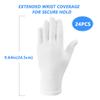 24 pcs (12 Pairs) White Cotton Gloves for Dry Hands, SPA Gloves Inspection Gloves Coin/Jewelry. view 2