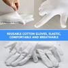 24 pcs (12 Pairs) White Cotton Gloves for Dry Hands, SPA Gloves Inspection Gloves Coin/Jewelry. view 3