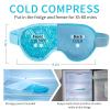 Cooling Eye Mask with Gel Bead, Reusable Cold Compress Ice Pack Sleeping Eye Cooling Pads for After Eyelid Surgery, Puffiness, Puffy Eyes, Headache, Migraine Relief(Blue) view 3