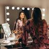 Bobening Vanity Mirror for Makeup Bluetooth, Extra Large Hollywood Lighted Mirror with 18 Dimming LED Bulbs Smart, Tabletop/Hanging Cosmetic Mirror with Touch Screen & USB Charging Port & Speaker view 3
