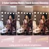 Bobening Vanity Mirror for Makeup Bluetooth, Extra Large Hollywood Lighted Mirror with 18 Dimming LED Bulbs Smart, Tabletop/Hanging Cosmetic Mirror with Touch Screen & USB Charging Port & Speaker view 4
