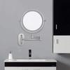 8 Inch Makeup Mirror Wall Mounted LED Lighted Cosmetic Mirror, Double Sided 1X/10X Magnifying Bathroom Vanity Magnifying Mirrors, USB Charge view 2