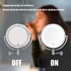 8 Inch Makeup Mirror Wall Mounted LED Lighted Cosmetic Mirror, Double Sided 1X/10X Magnifying Bathroom Vanity Magnifying Mirrors, USB Charge view 3