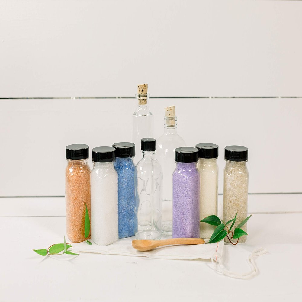 Bath Salt Soak Gifts - 6 Pack Scented Premium Bath Salt Set