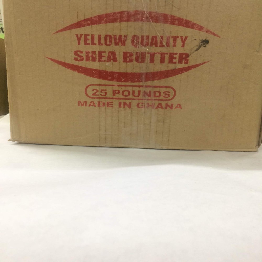 afrimports, african shea butter 100percentage natural yellow 25lbs