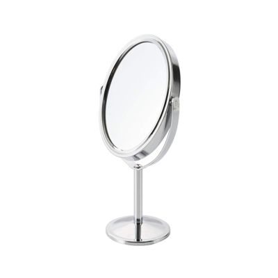 1PC Acrylic Hand Mirror Cosmetic Mirror with logo Salon Barbers Hair Dressing Paddle Hairdressers Handheld Mirror (Color : Gold)