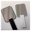 1PC Acrylic Hand Mirror Cosmetic Mirror with logo Salon Barbers Hair Dressing Paddle Hairdressers Handheld Mirror (Color : Black) view 3