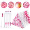80 Pieces Disposable Mascara Brushes Tubes Set, 40 Diamond Empty Mascara Wand Tube with 40 Eyelash Brush Spoolies Makeup Tool for Eyelash Extension(Pink) view 1