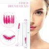 80 Pieces Disposable Mascara Brushes Tubes Set, 40 Diamond Empty Mascara Wand Tube with 40 Eyelash Brush Spoolies Makeup Tool for Eyelash Extension(Pink) view 3