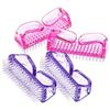 ALIQI 4 Pieces Handle Nail Brush Nail Hand Scrubbing Cleaning Brush Fingernail Brush(Pink and Purple) view 3
