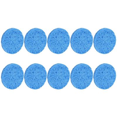 10pcs Facial Sponge Removal Sponge Facial Exfoliating Puff Sponges for Cleaning Facial Cleaning Sponge Makeup Removal Puff Face Sponges for Makeup Removal Cosmetic Round