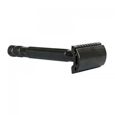 Epsilon Classic Black Metallic Shaving Razor, Standard, Single, nico, EPMA13