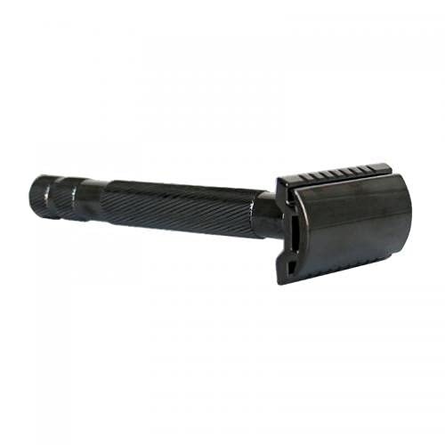 Epsilon Classic Black Metallic Shaving Razor, Standard, Single, nico, EPMA13