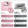 THE PERFECT HAIRCARE Curly Hair Girls Microfiber Plopping Towel Set - Anti-frizz Silky Smooth Hair Drying Wrap for Women - Super Absorbent Large Hair Towel + 2 Scrunching Towels to Micro Plop view 2