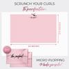 THE PERFECT HAIRCARE Curly Hair Girls Microfiber Plopping Towel Set - Anti-frizz Silky Smooth Hair Drying Wrap for Women - Super Absorbent Large Hair Towel + 2 Scrunching Towels to Micro Plop view 3