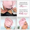 THE PERFECT HAIRCARE Curly Hair Girls Microfiber Plopping Towel Set - Anti-frizz Silky Smooth Hair Drying Wrap for Women - Super Absorbent Large Hair Towel + 2 Scrunching Towels to Micro Plop view 4
