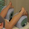 bodyCushion Split-Leg Support Bolster for Knees, Ankles, Side-Lying,Blue view 3