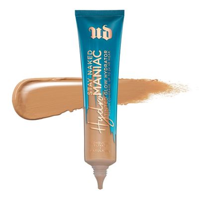 Urban Decay Hydromaniac Dewy Foundation (51 Medium Neutral) Hydrating Tinted Moisturizer for Dry Skin, Buildable Medium Coverage, Non-comedogenic, Vegan, Cruelty-free