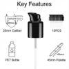 10PCS 415/20mm Black Plastic Replacement Dispensers Pump Top Head with Rotate Lock and Cover for 20mm Caliber PET Bottles view 4