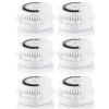 Facial Cleansing Brush Head Replacement, Facial Cleanse Brush Head, Normal Sensitive Facial Brush Heads, for Acne Prone, Clogged, Enlarged Pore, Deep Pore Sensitive Skins (White/6Pack) view 1