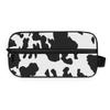Toiletry Bag for Men Women Canvas Dopp Kit Travel Waterproof Shower Cosmetic Makeup Case Organizer for Gym Grooming Shaving Cow Print view 2