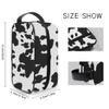Toiletry Bag for Men Women Canvas Dopp Kit Travel Waterproof Shower Cosmetic Makeup Case Organizer for Gym Grooming Shaving Cow Print view 4