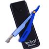 Classic Professional Straight Edge Barber Razor - Salon Quality Cut Throat Shavette,Professional Straight Edge Razor with 20 Single Edge Blades and 1 PU Leather Storage Bag, Barber Razor for Men, Salon | Straight Razor Kit | Mens Shaving Knife, Manua view 2