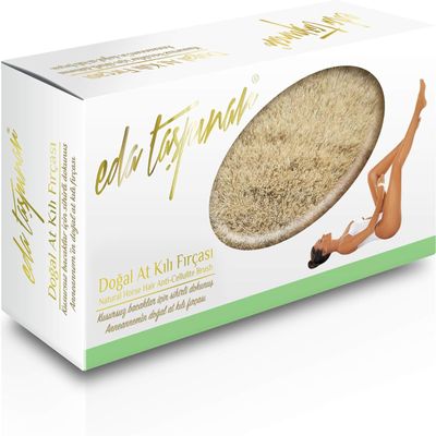 EDA Taspinar Professional Dry Brush for Body & Lymphatic Drainage I Natural Boar Bristle Exfoliating Dry Brush for Body, Cellulite, Circulation & Smooth Skin I No Shedding Spa Quality