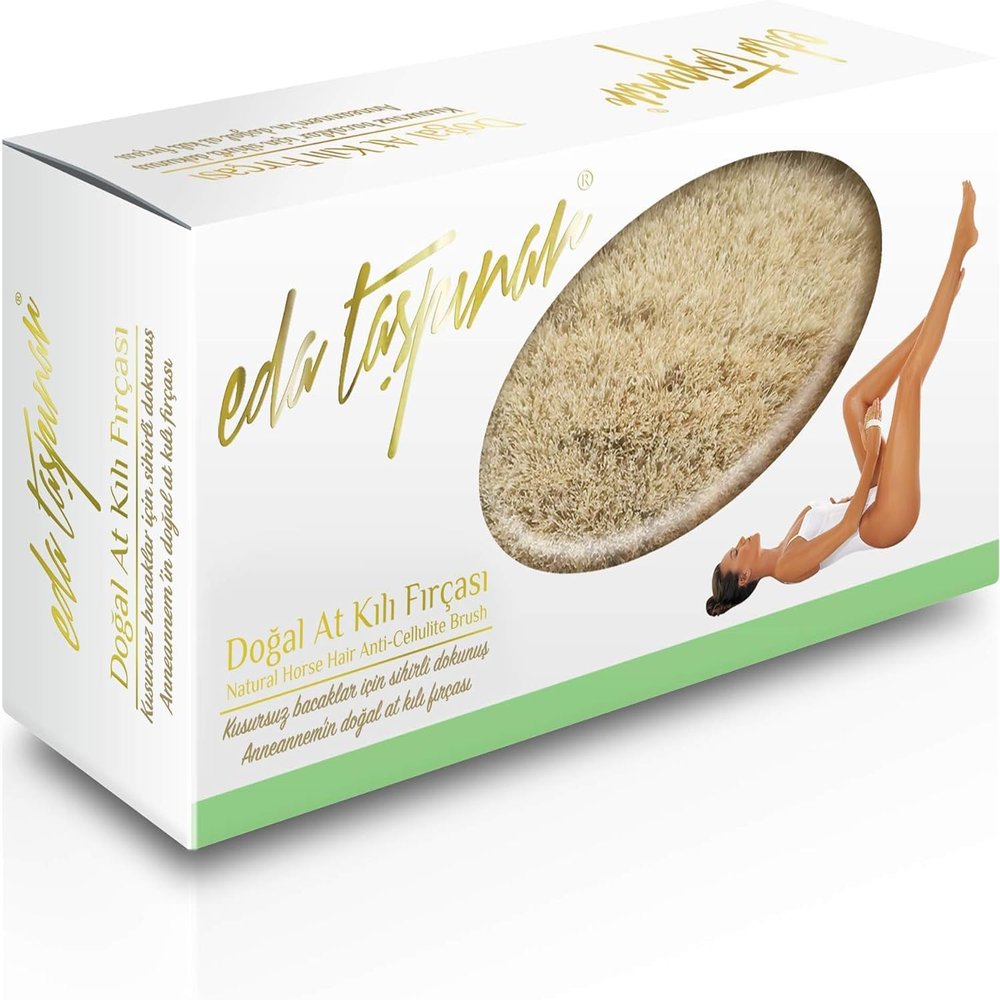 EDA Taspinar Professional Dry Brush for Body & Lymphatic Drainage I Natural Boar Bristle Exfoliating Dry Brush for Body, Cellulite, Circulation & Smooth Skin I No Shedding Spa Quality