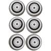 Facial Cleansing Brush Heads Replacement, Facial Cleansing Brush Head, Normal Facial Brush Heads, for Acne Prone, Clogged, Enlarged Pore Skins (6Pack/Grey) view 1