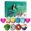 10 Bath Bombs for Kids, Bath Bomb Gift Set, Natural Bubble Bathbombs, Shea Butter Dry Skin Moisturize, Fizzy Spa Bath for Her Mom Women Kids Girls Girlfriend, Birthday, Stocking Stuffers view 1