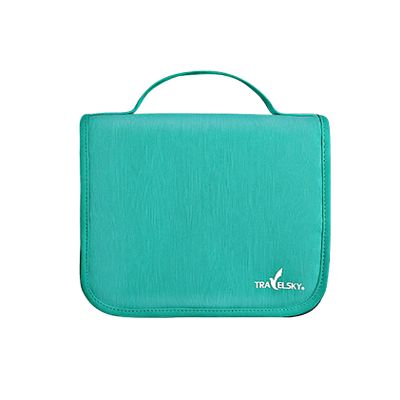 BlueDorado Travel Toiletry Bag, Water-resistant Toiletry Organizer Bag with Hanging Hook, Makeup Cosmetic Bag for Women & Men, Large Tote Bags for Toiletries, Cosmetics, Makeup, Brushes (Green Lake)